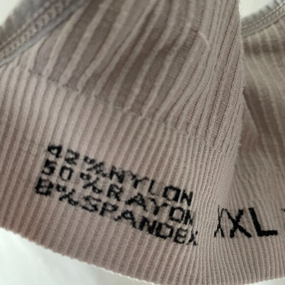 1901 Womens Beige Adjustable Strap Removable Pads T-Shirt Bra Size XXL - Picture 6 of 6